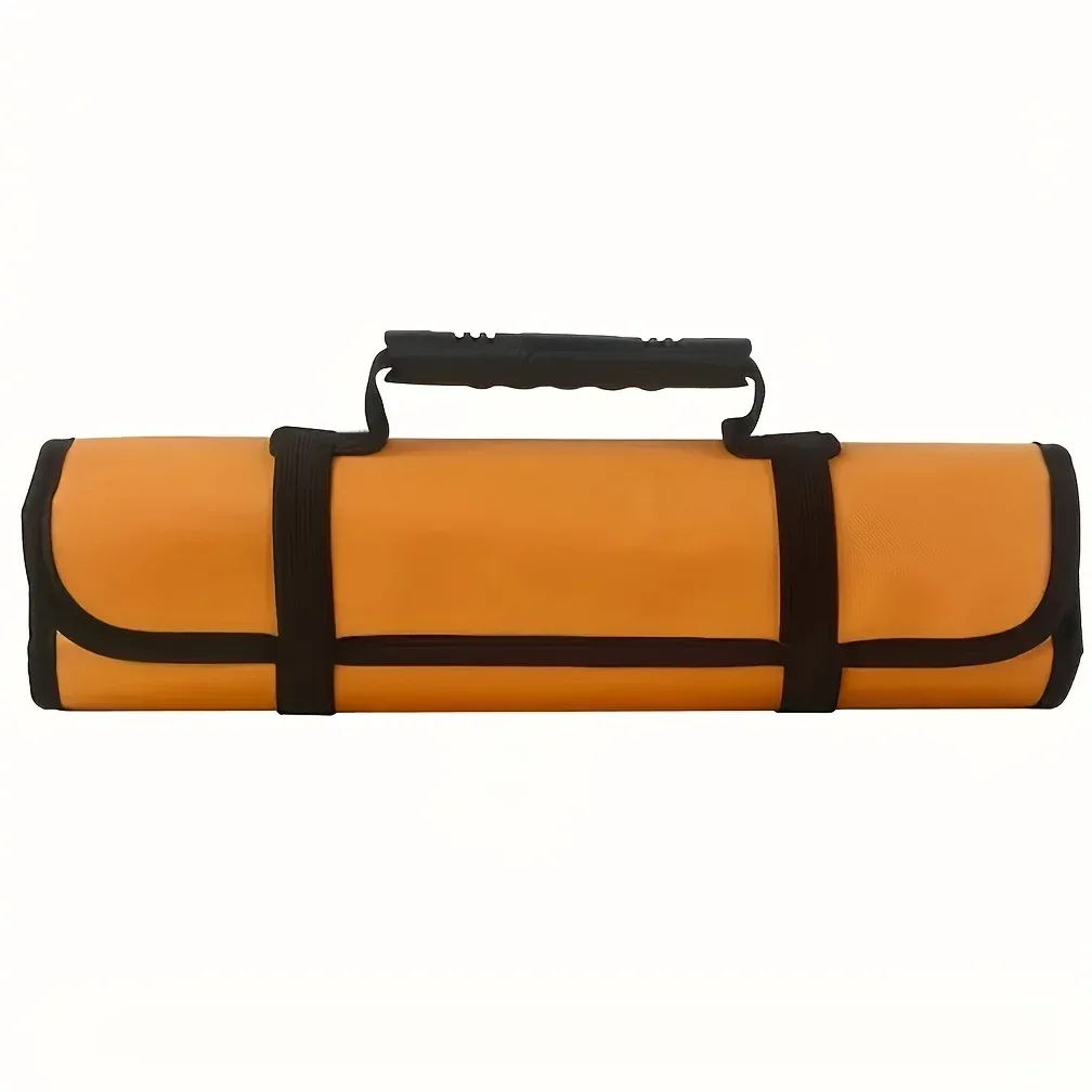 sac de rangement en toile oxford pour outils d'électricien, rouleau à main pliable, étanche, multi-poches, 22