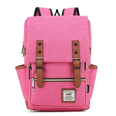 sac à dos vintage pour ordinateur portable de 16 pouces, sacs en toile pour femmes, sacs de voyage en toile pour hommes, sacs à dos décontractés rétro, sacs d'école pour adolescents