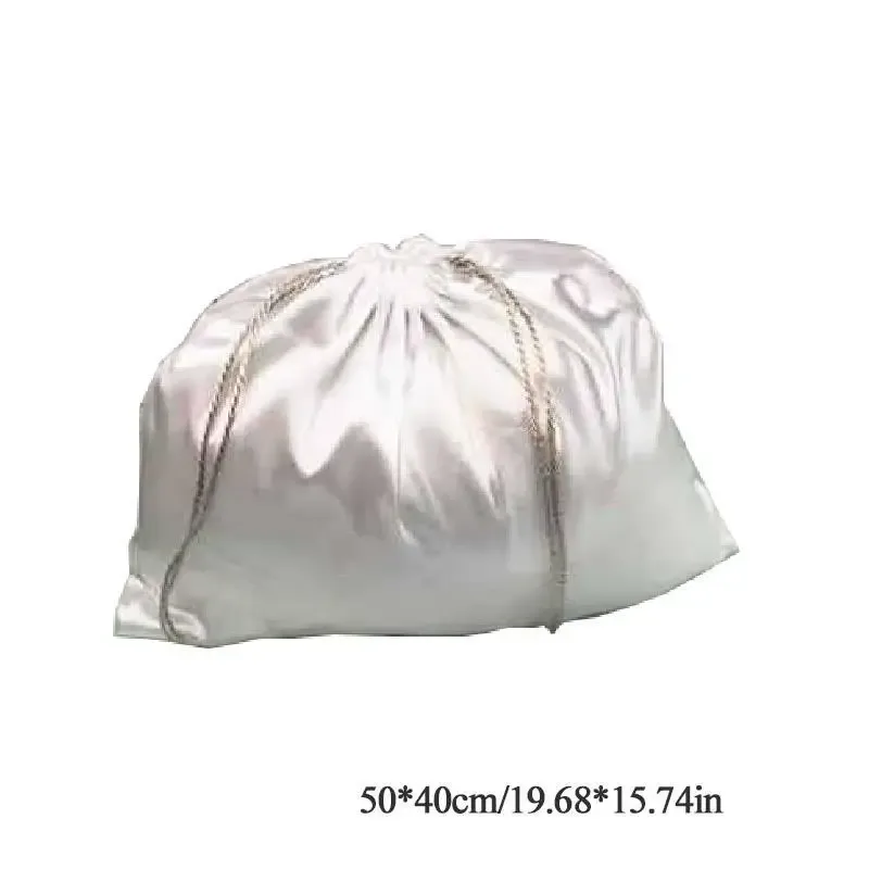 sacs à poussière pour sacs à main, housse anti-poussière en tissu de soie, sacs de rangement, pochette à cordon pour fourre-tout, chaussures, bottes, anti-poussière