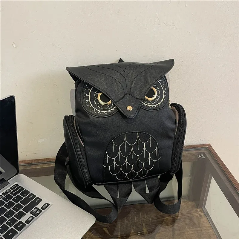 sac à dos hibou tendance pour femme, sac de voyage décontracté, sac à bandoulière, mochila bolsa