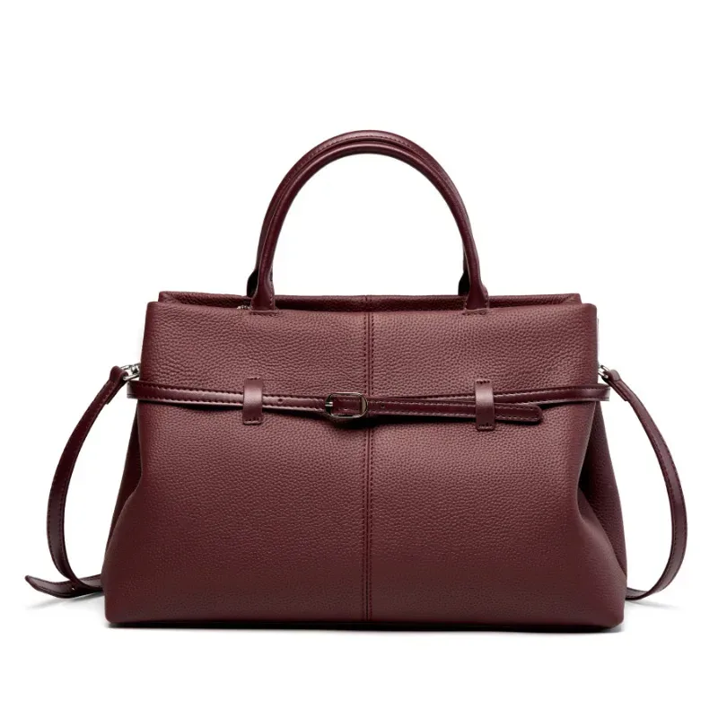 sacs pour femmes 2026 – sac fourre-tout d'épaule en cuir véritable grande capacité, inspiré des créateurs, idéal pour le bureau et les trajets quotidiens – sacs à main de luxe pour femmes