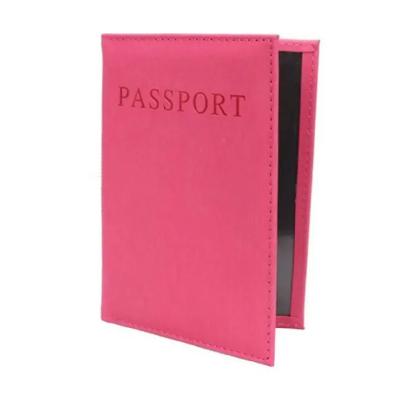 1pc mode nouveau pu femmes porte-passeport couple modèles filles voyage passeport couverture unisexe porte-carte homme porte-carte portefeuille