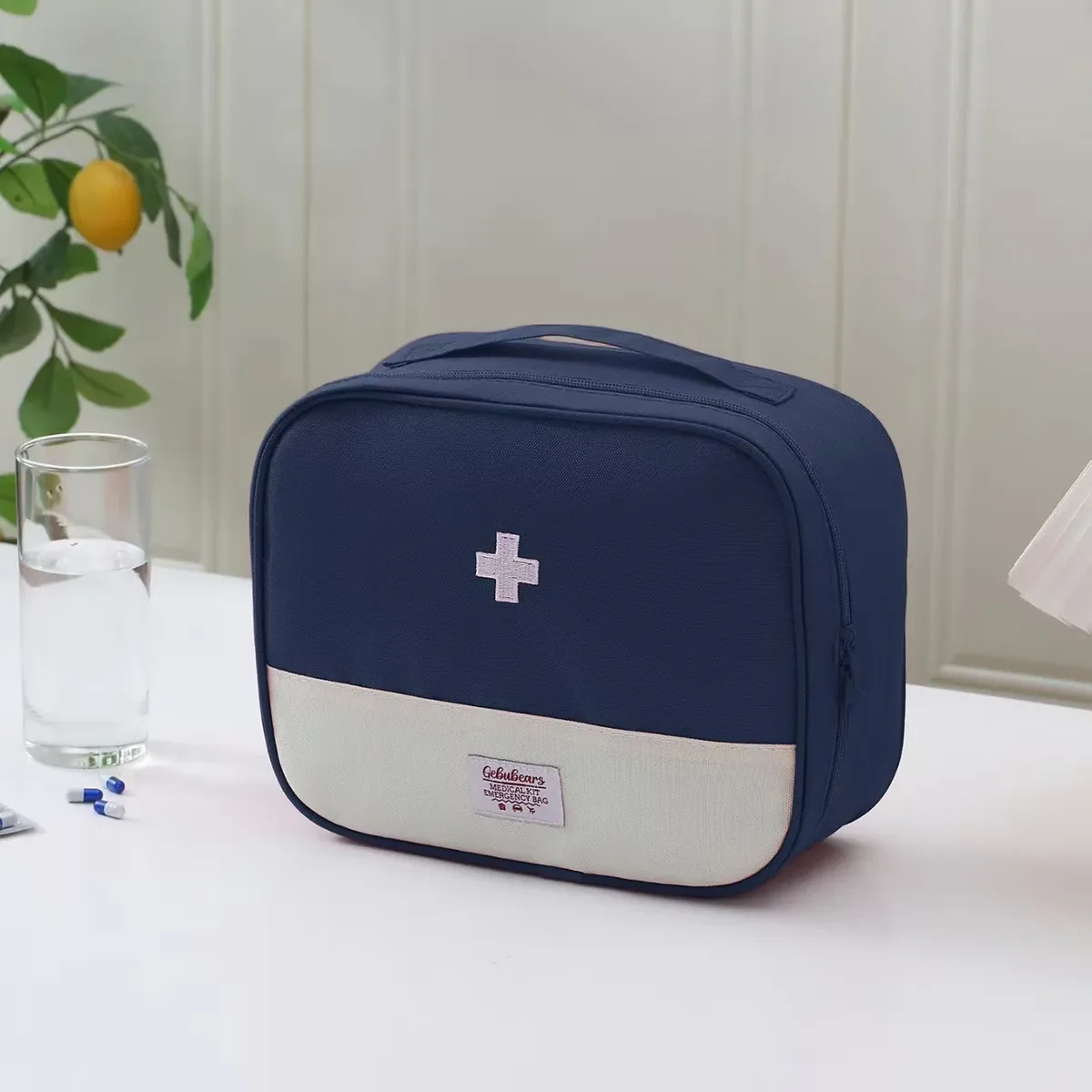 sac médical de voyage portable, trousse d'urgence pour la maison et l'extérieur, sac à médicaments personnel en tissu oxford, sac de rangement pour les voyages d'affaires