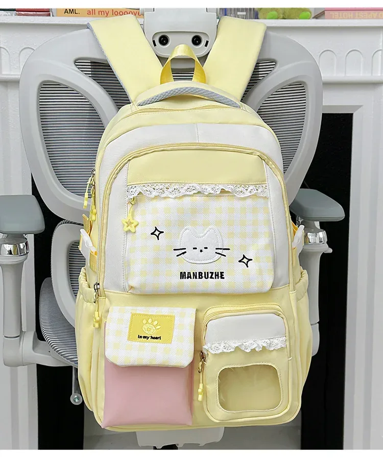 sac à dos scolaire rose pour filles, adolescentes, femmes, enfants, filles, sac à dos pour l'école primaire et secondaire, sac à dos pour adolescents, enfants