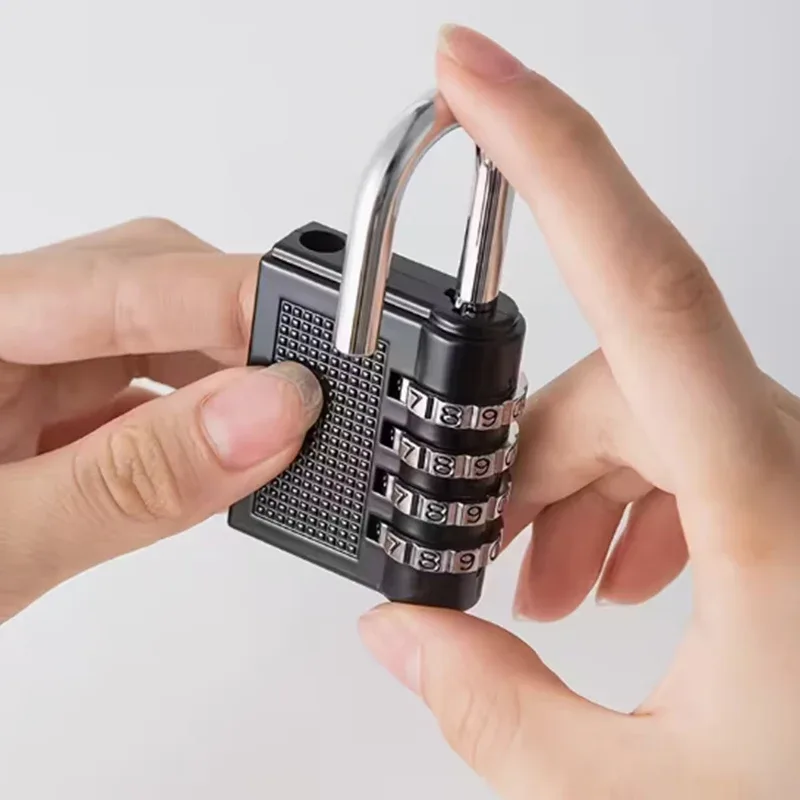 cadenas code chiffres métallique noir argent sécurité voyages valises casiers ecoles gym extérieur tsa