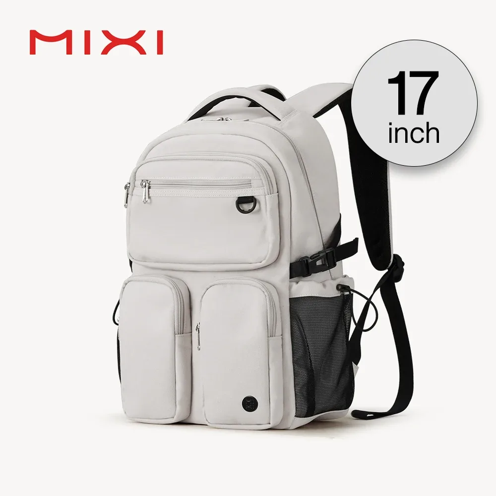 mixi nouvelles femmes sac à dos ordinateur portable 15.6 "ordinateur sac d'école cartable 17 pouces hommes sac à dos de voyage imperméable léger m5112
