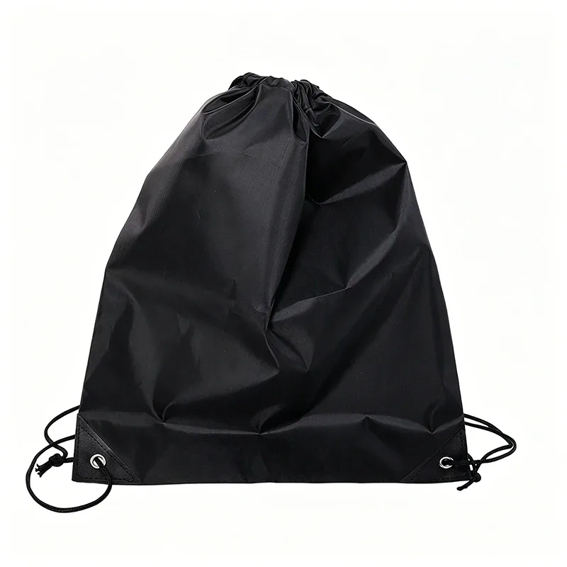 sac à dos en nylon durable avec cordon de serrage, sac de rangement pour sports de plein air et salle de sport, sac de voyage léger pour activités