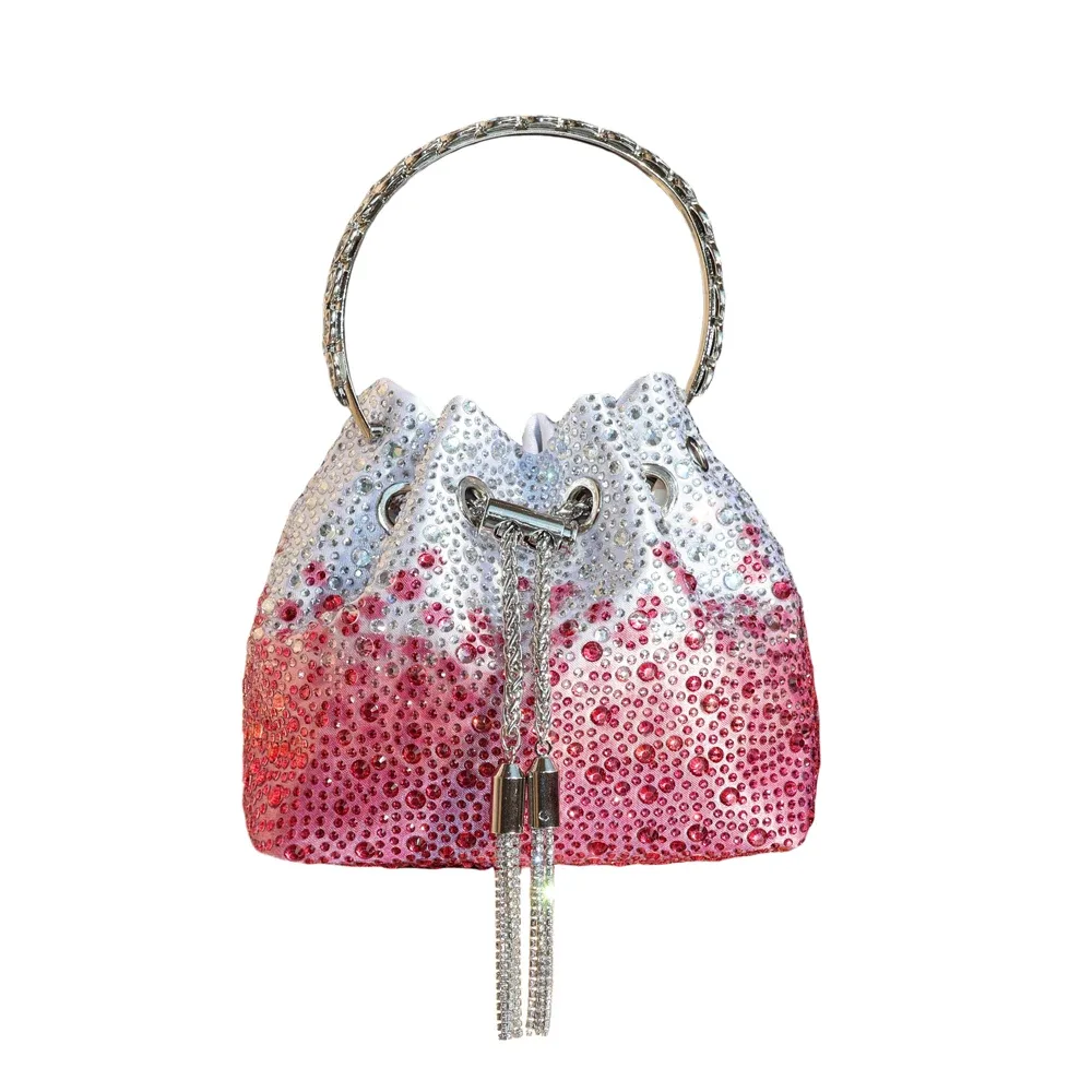 poignée strass pochette de soirée sacs à main et sac à main de luxe sac à bandoulière design brillant cristal pochette sac à main sac seau