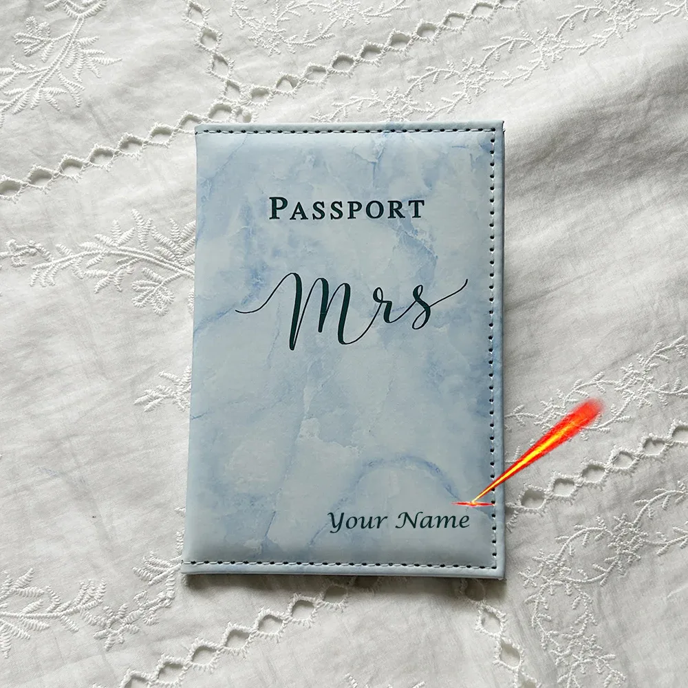 couvertures personnalisées pour passeport mr et mrs, avec nom personnalisé, porte-passeport, couverture de passeport personnalisée pour couples