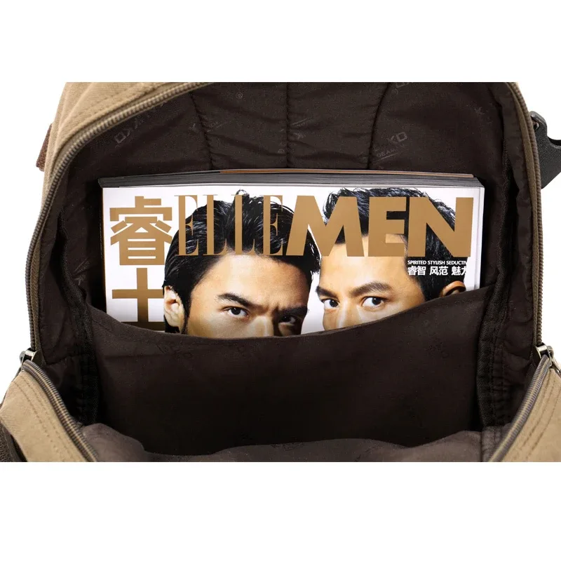 nouveau sac à dos pour homme tendance, sac à dos en toile vintage, sac d'école, sacs de voyage pour homme, grande capacité, sac à dos pour ordinateur portable 14 pouces