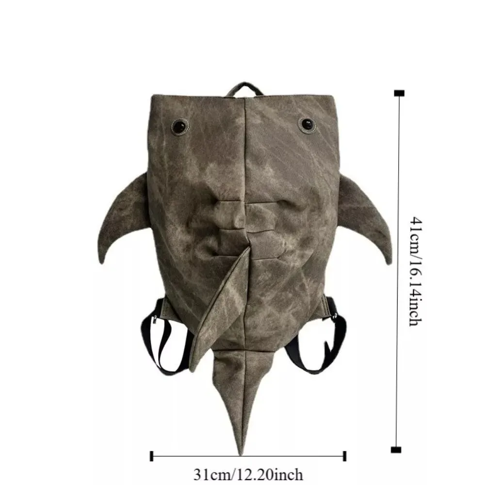 sac à dos en forme de baleine animale de grande capacité, sac à dos oxford grillé, sac à dos étanche à fermeture éclair, sac initié au collège pour étudiants
