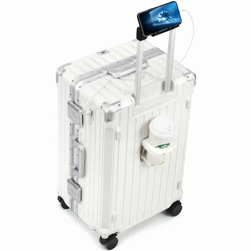 valise à roulettes de grande capacité 30/32 pouces, cadre en aluminium épaissi, valise de voyage, valise cabine 20 pouces, serrure tsa