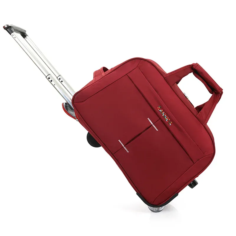 sac de voyage à roulettes oxford étanche pour hommes et femmes, valise à roulettes, bagages à main