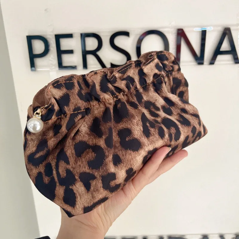 sac de maquillage léopard personnalisé, pochette de voyage portable de grande capacité pour cosmétiques, organisateur, mallette de rangement à fermeture éclair, sacs à main