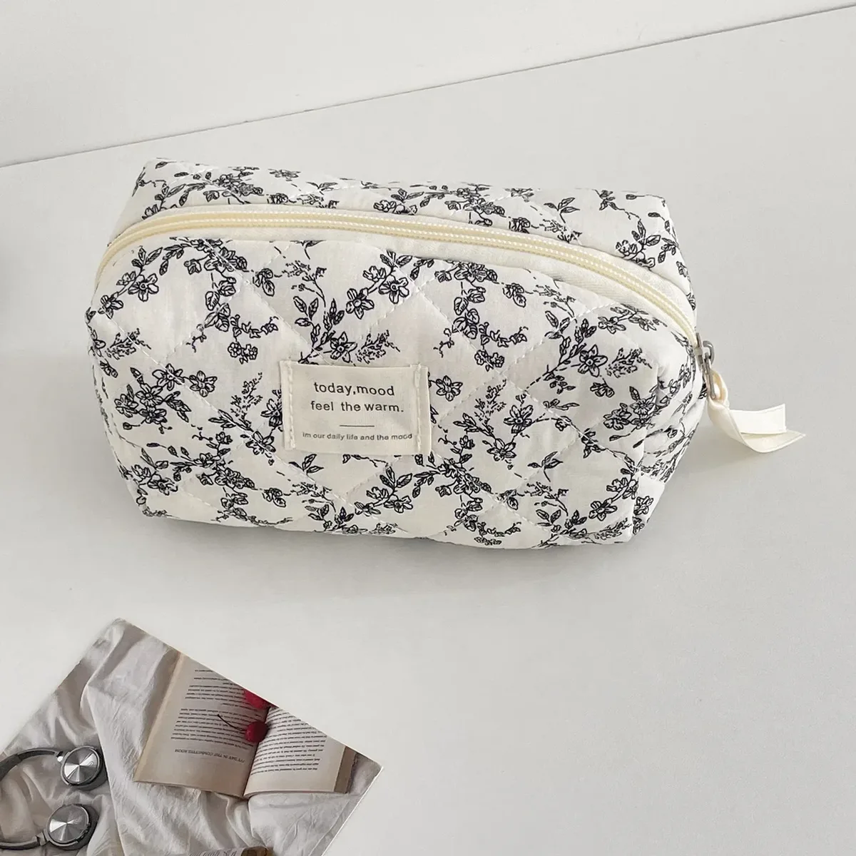 pochette de maquillage tendance en forme de cœur pour femmes, petite et grande, trousse de toilette, sac à cosmétiques, étui avec fermeture éclair