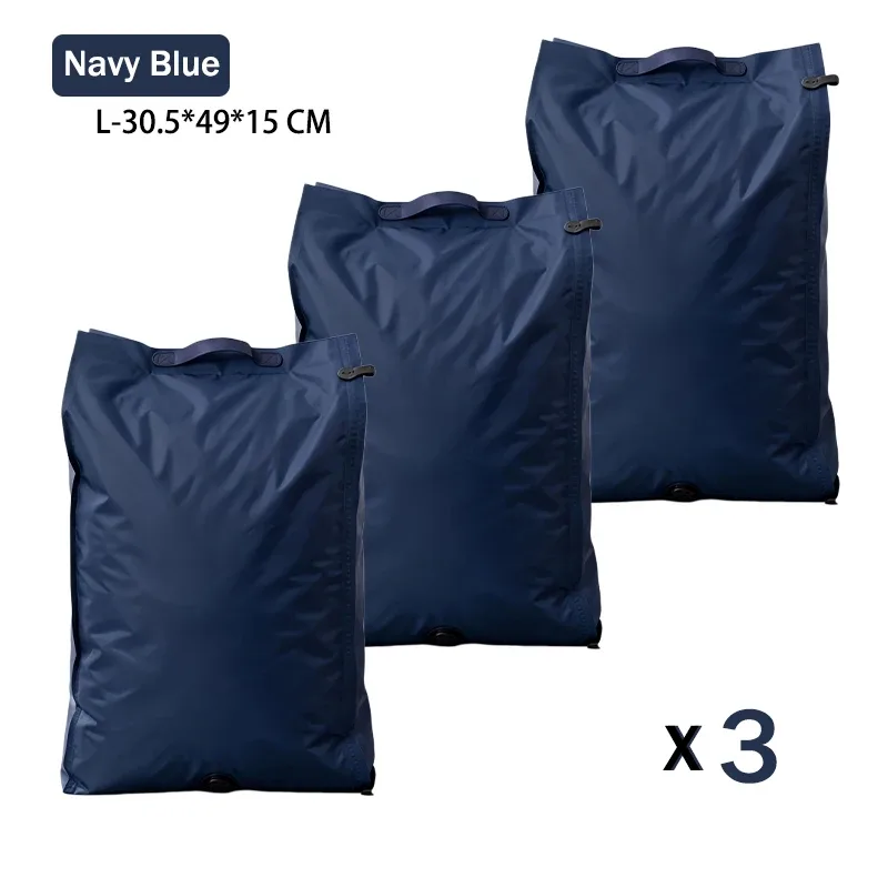 accessoires de voyage sacs sous vide compression organiseur de valise imperméable anti-poussière anti-humidité sans pompe économiseur d'espace sac à linge pour avion tissu oxford grande taille placard réutilisables