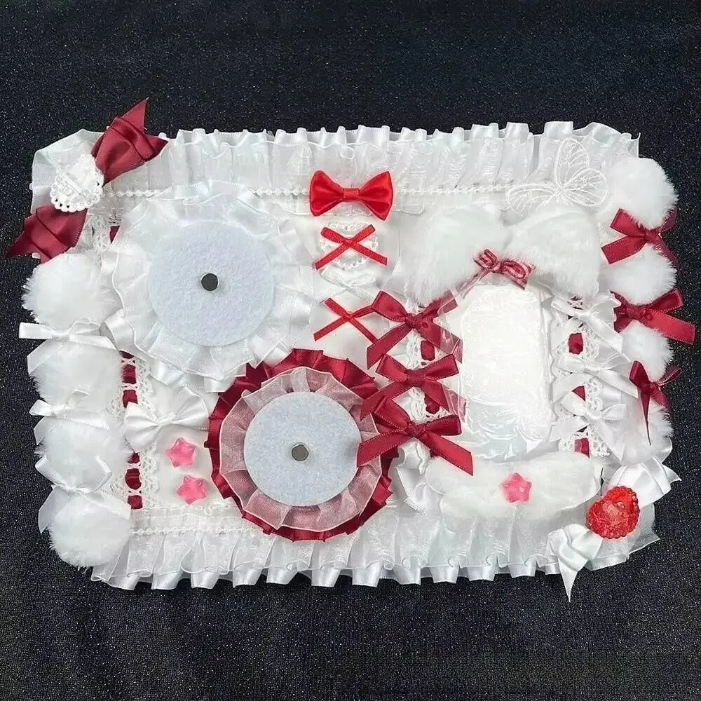 nouvel ensemble de porte-badges anime pour ita bag, organisateur de pin's mignon avec rubans et dentelles, accessoires de panneau d'insertion décoratif pour itabag, panneau de présentation de badges