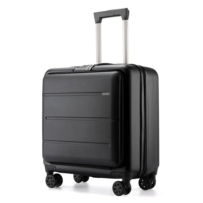 valise pc roulettes toupies gris bleu argent unisexe voyage affaires travels suitcase trolley bagage