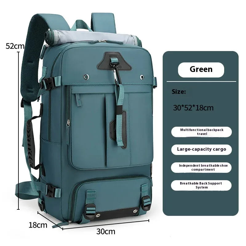 sac à dos transfrontalier pour hommes au design haut de gamme, sac à bandoulière grande capacité, sac de voyage portable, sac à dos de randonnée en plein air