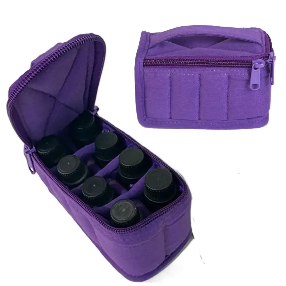 mallette de transport pour château essentiel, 8 grilles, étanche à l'humidité, antichoc, boîte d'évaluation cosmétique, poignée