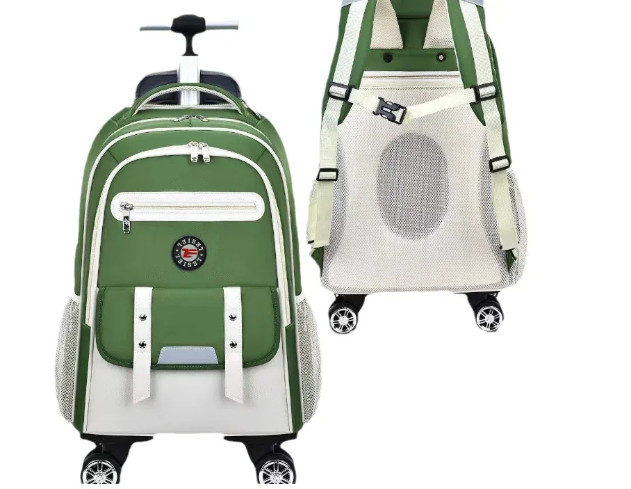 valise à roulettes pour adolescentes, sac à dos à roulettes pour l'école, sac à roulettes de voyage, sac à dos à roulettes pour voyager