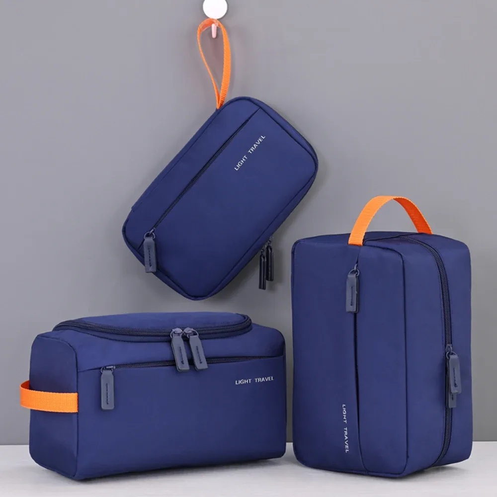 trousse de toilette de voyage 3 en 1 pour hommes, organisateur de toilette léger, kit dopp, sac de rasage résistant à l'eau, sac à cosmétiques, organisateur de maquillage