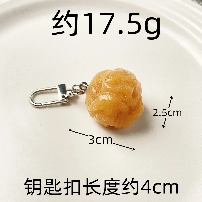 porte-clés réaliste en forme de fruit 3d avec fermoir métallique ouvrable pour sac à main, sac à dos, cadeaux d'été et accessoires de tous les jours.