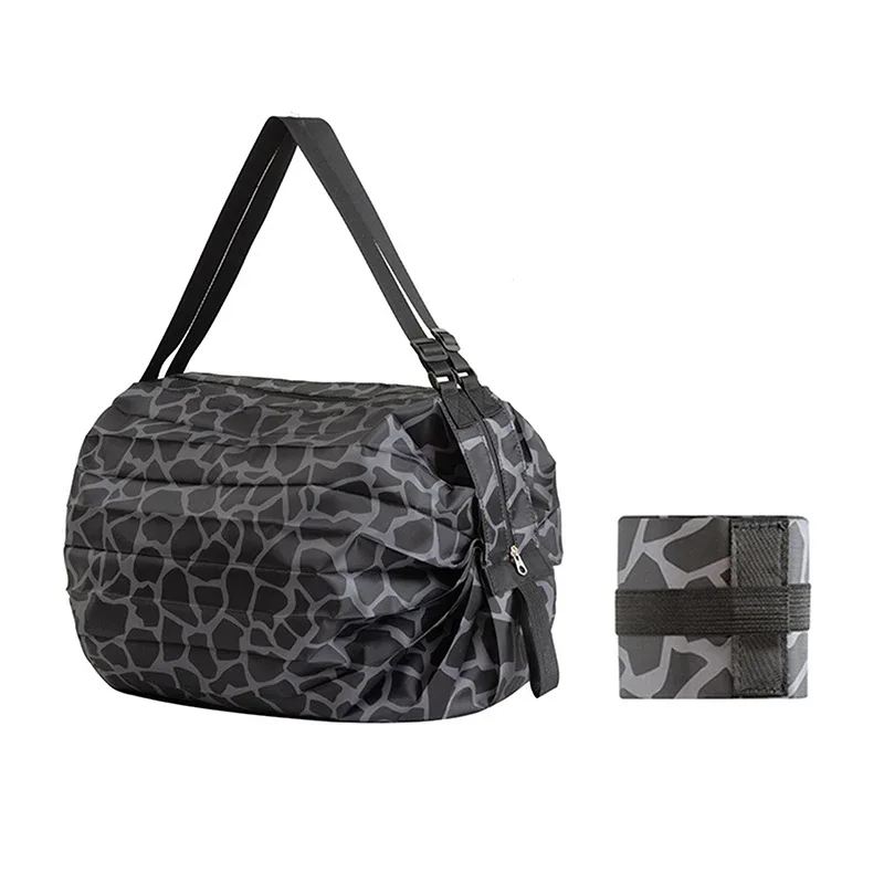 sac de rangement de voyage pliable avec poignées, fourre-tout camouflage de grande capacité, sac de transport portable et réutilisable
