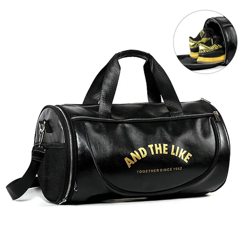 hommes sac de sport sacs en cuir pu rayé basket-ball entraînement fitness tas voyage bagages sac à main sac de sport pour femmes yoga