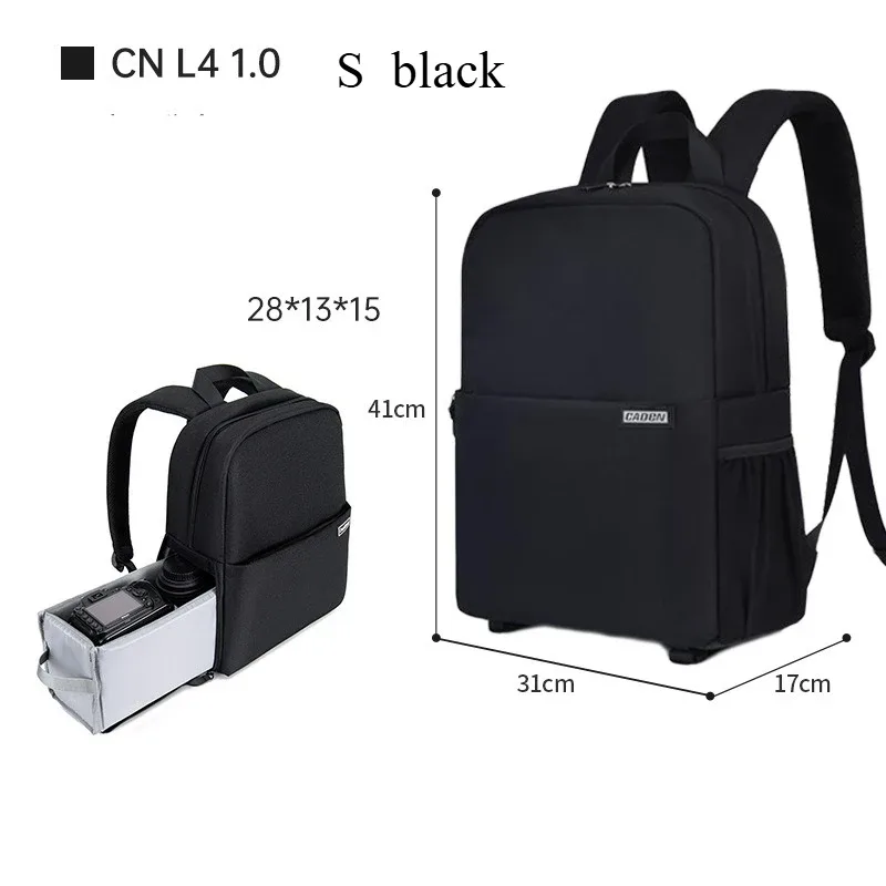 sac à dos pour appareil photo caden, doté d’un compartiment pour ordinateur portable de 15,6 pouces, d’un emplacement pour fixer un trépied et d’un compartiment étanche de grande capacité pour appareil photo.