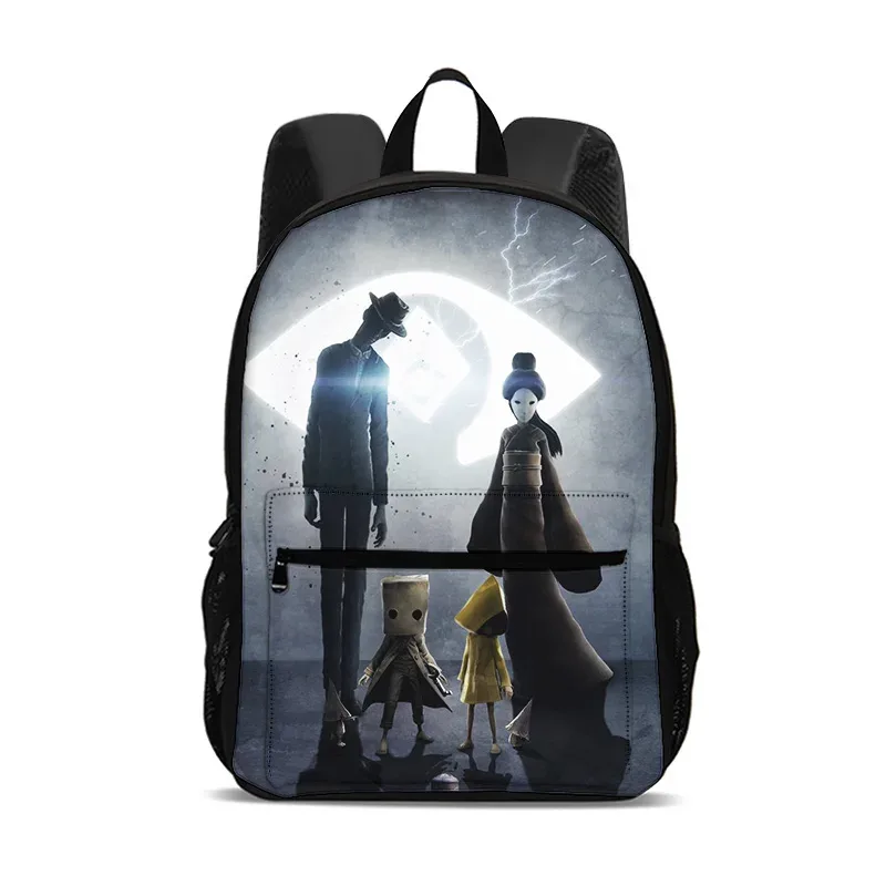 sac à dos little nightmares, sac pour ordinateur de grande capacité, léger, imprimé de dessins animés, nouveau style scolaire pour les étudiants et les étudiantes