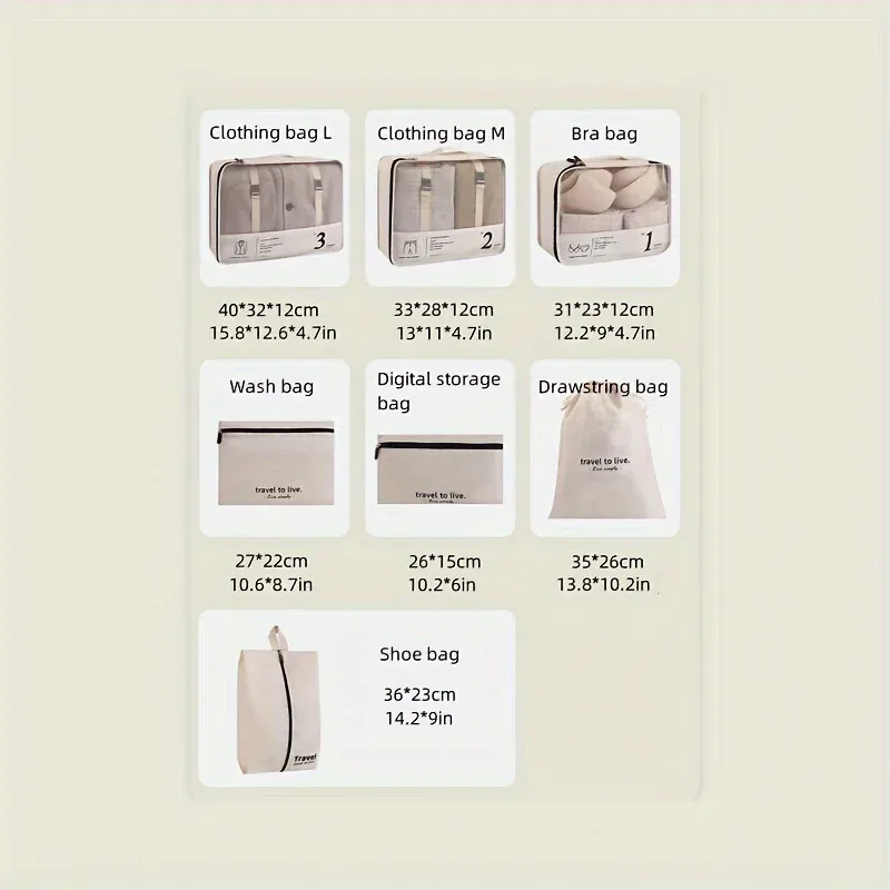 organisateur voyage polyester blanc noir beige cosmétique accessoires compacts polyvalents sécurité durabilité santé santé utilisateurs voyages efficacité