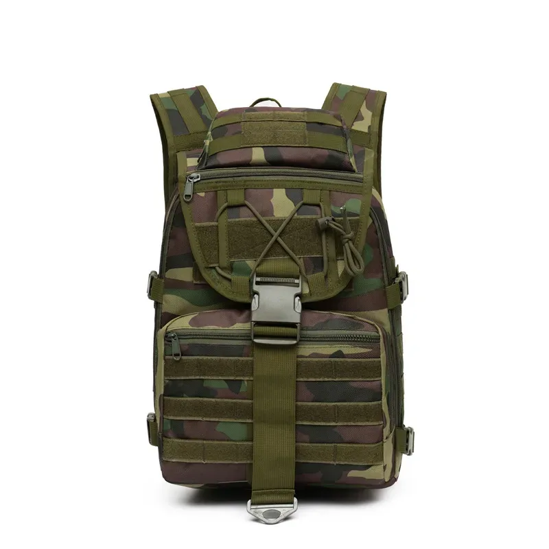 sac à dos tactique d'extérieur en tissu oxford, camouflage, sac de voyage, sac de randonnée, sac de sport, sac à double bandoulière, pour la ville et la nature...