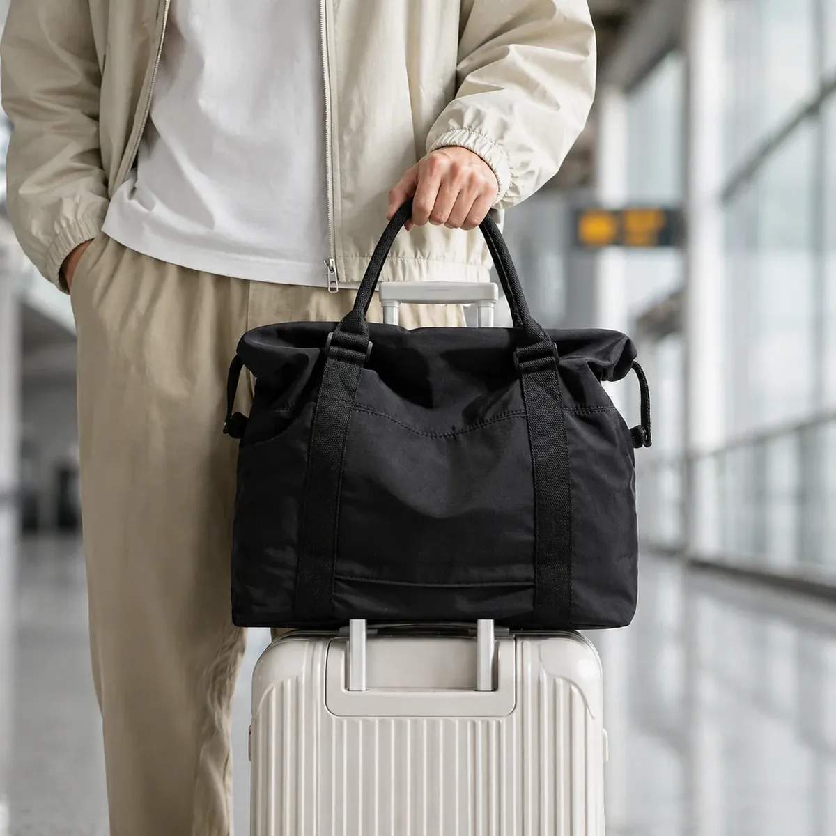 grand sac de voyage pour femmes, sac à main multifonction, sac à bagages de mode pour les trajets quotidiens, résistant à l'usure, à emporter en cabine