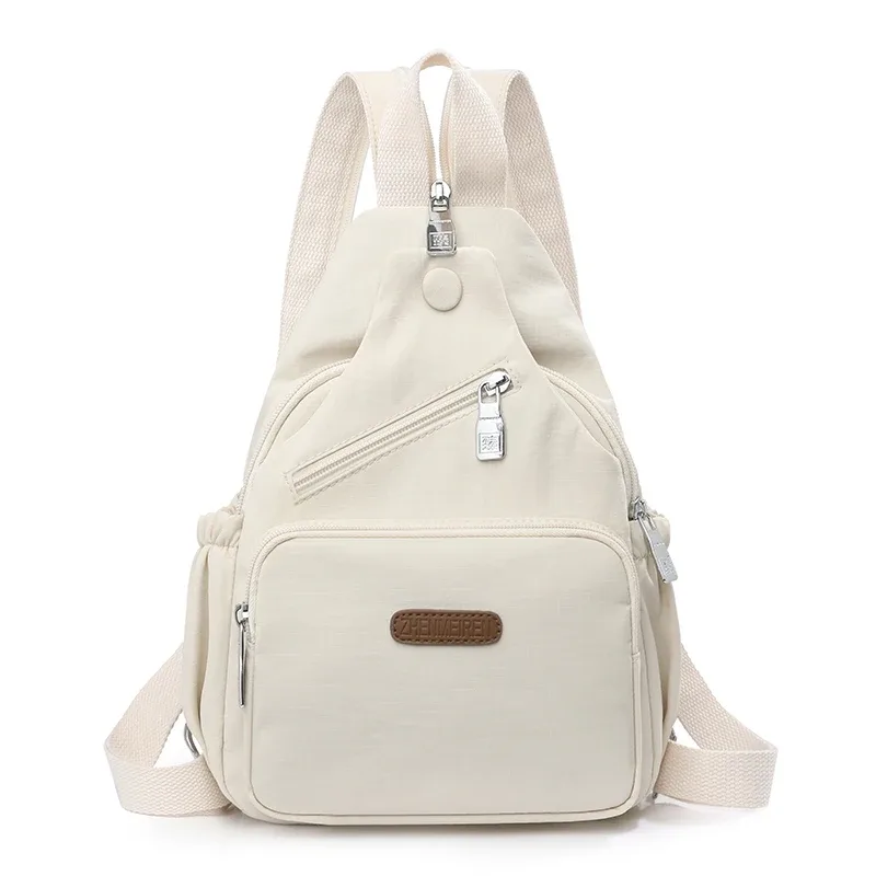 sac à dos multifonctionnel en nylon, multicolore en option, sac de poitrine/épaule/petite sac à dos à main pour les voyages quotidiens