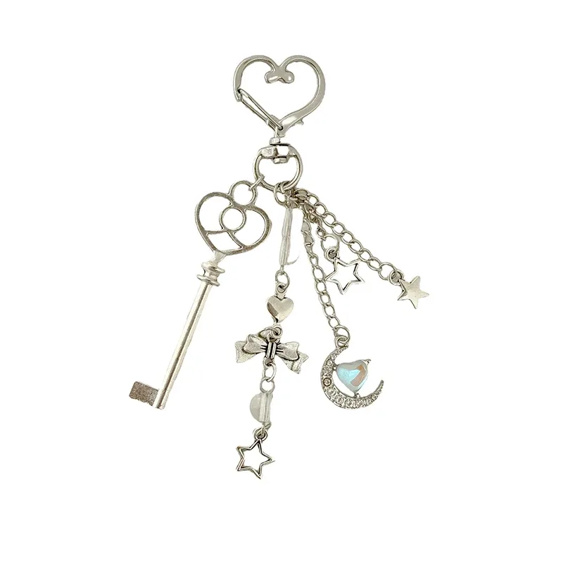 exquis porte-clés breloque sac y2k blue moon, pendentif style ins, bijoux, breloques pour étui de téléphone et écouteurs, accessoires de sac à dos, cadeau
