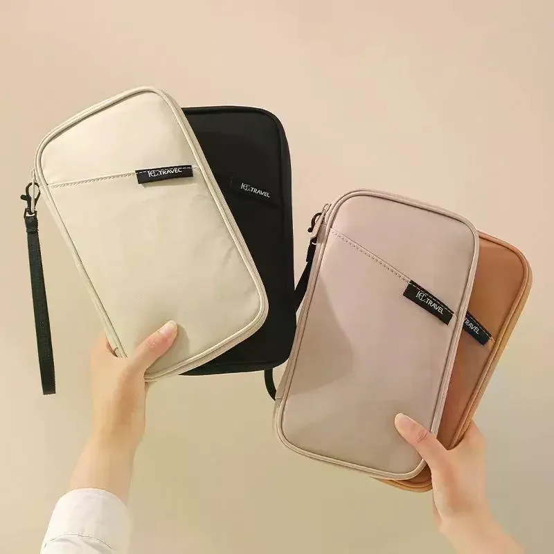 organisateur d'accessoires de voyage, housse pour documents, porte-cartes, portefeuille de voyage pour la famille, porte-passeport, portefeuille de passeport étanche