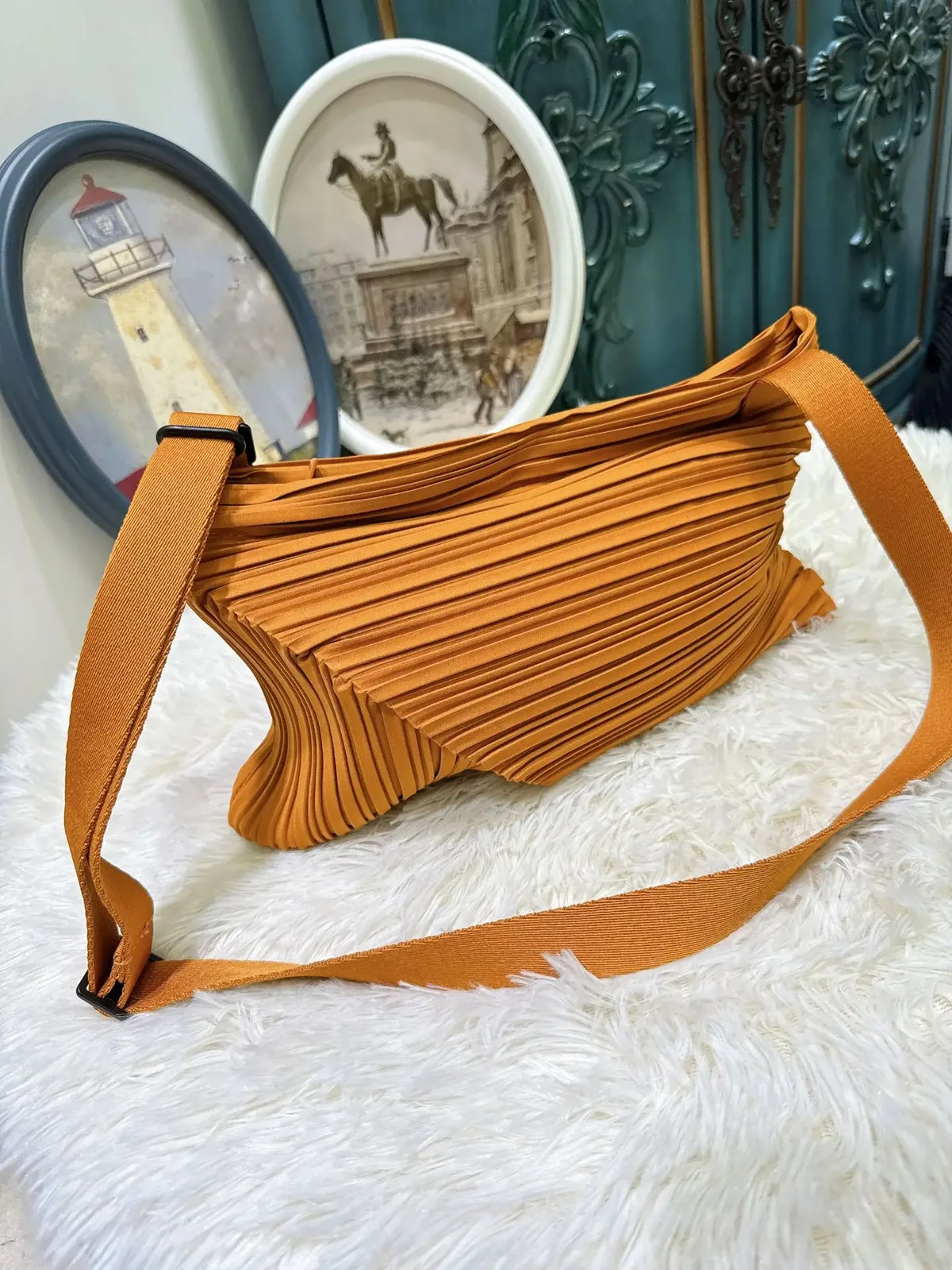 miyake – sac à main multifonctionnel plissé avec cordon de serrage, rangement simple de grande capacité, sacs à dos de voyage à bandoulière pour femmes