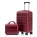 ensemble de valises de voyage en abs à roulettes avec serrure à combinaison, sac trolley tendance