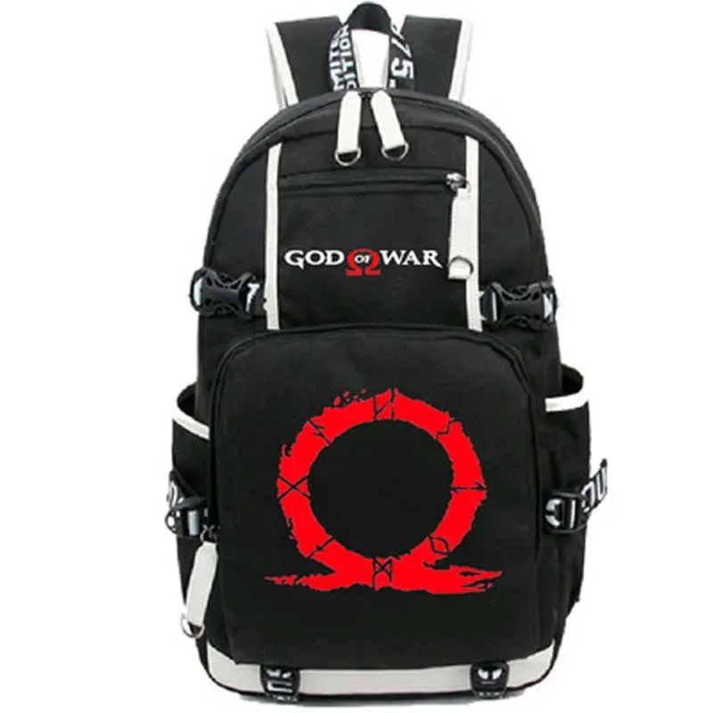jeu dieu guerre sac à dos étudiant école sac de voyage nouveaux sacs pour ordinateur portable garçon fille unisexe oxford bleu sacs à dos
