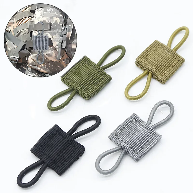 boucle de liaison d'antenne, système molle tactique d'extérieur, sac à dos, gilet, retenue de liaison fixe, accessoires de sac molle, 1 à 20 pièces