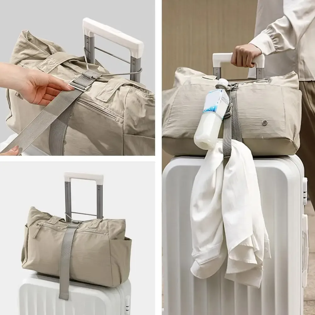 sangle de bagage réglable add-a-bag, connecteur de bagages portable, support de sac à main pour poignée de trolley