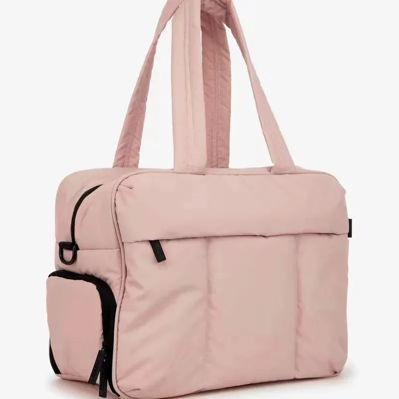 sac polochon en duvet grande capacité pour femmes, sacs à bandoulière multifonctionnels de grande capacité, séparation sèche et humide, sac à main de voyage