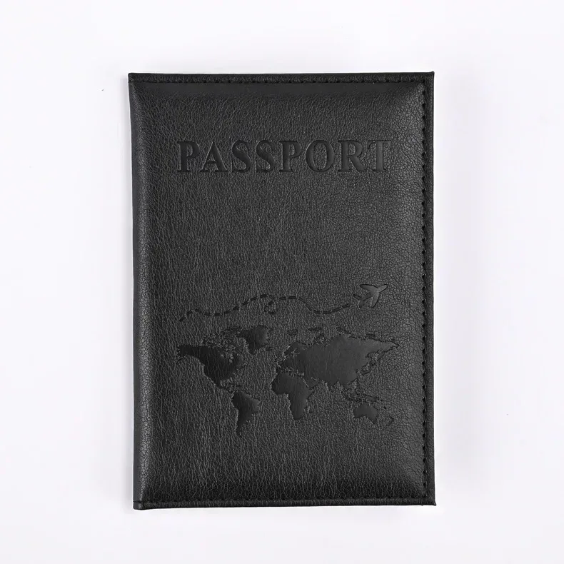 portefeuille de voyage en cuir pu pour passeport, organiseur de cartes, accessoires de voyage tendance pour femmes/hommes