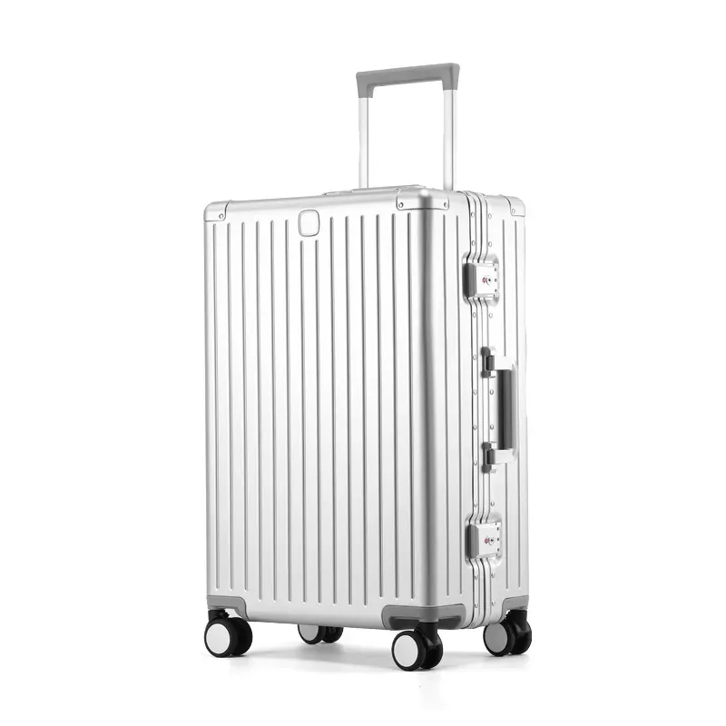 20/24/29 pouces 100% valise de voyage en alliage d'aluminium-magnésium valise à bagages roulante avec roues valise à bagages à main