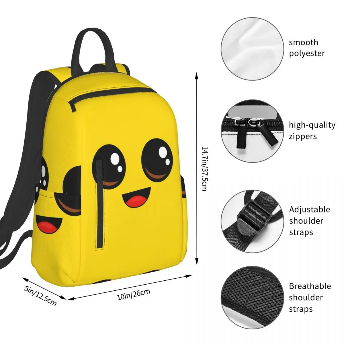 sac à dos pour personnage banana peely battle royale, sac à livres pour étudiants, sac d'école pour enfants, sacs à bandoulière pour ordinateur portable, pour hommes et femmes