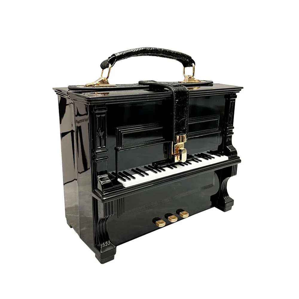 sacs à main et sacs à main de luxe pour femmes, sac à bandoulière en forme de piano, sacs faits à la main, sacoche, sac de banquet