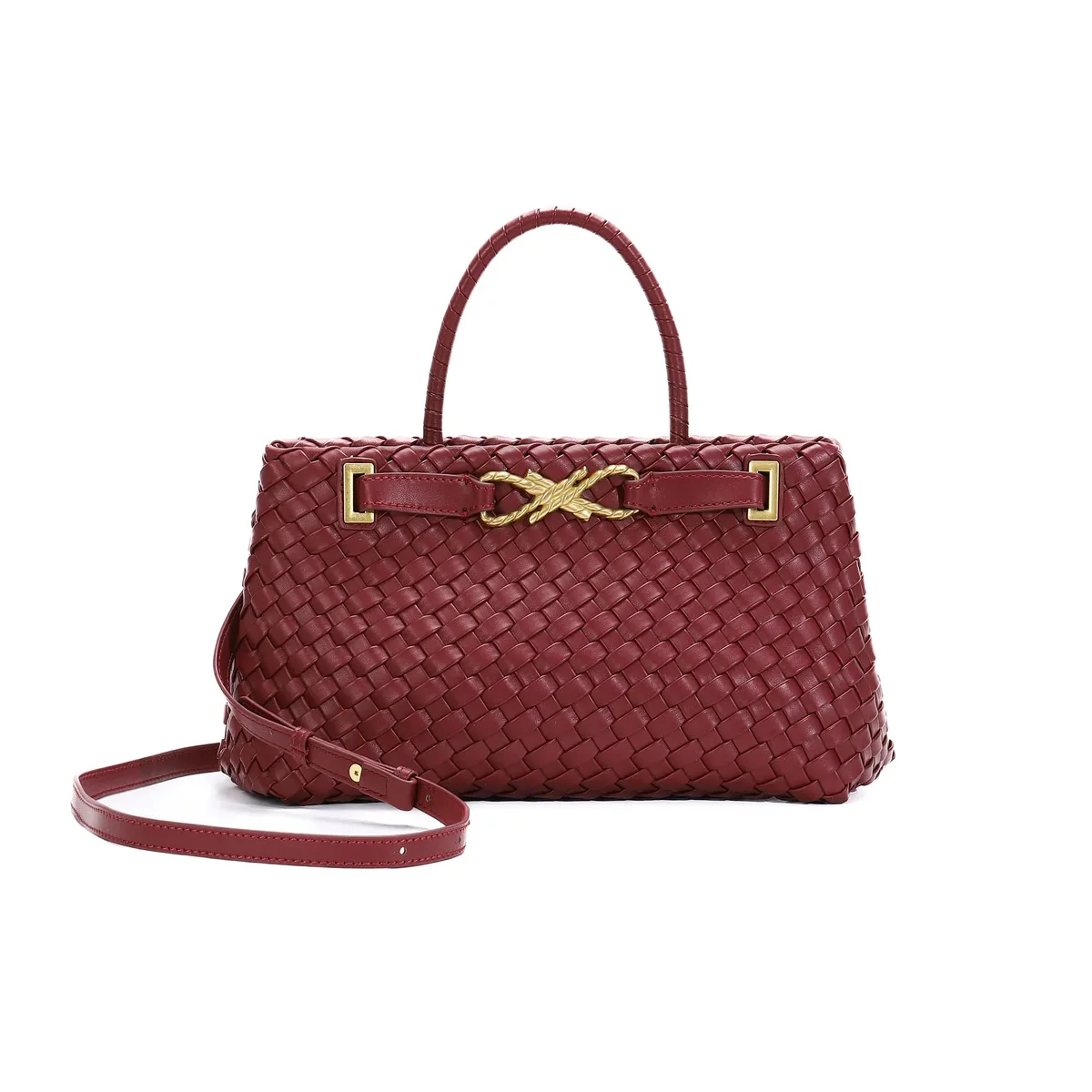 sac fourre-tout tissé pour femme en cuir végétalien, sac à bandoulière, sac à main de créateur avec poignée supérieure, sac sous le bras tendance, pochette pour téléphone