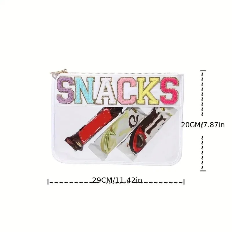 pvc lettre motif graphique voyage aéroport grande capacité portable sac de rangement de maquillage de poche