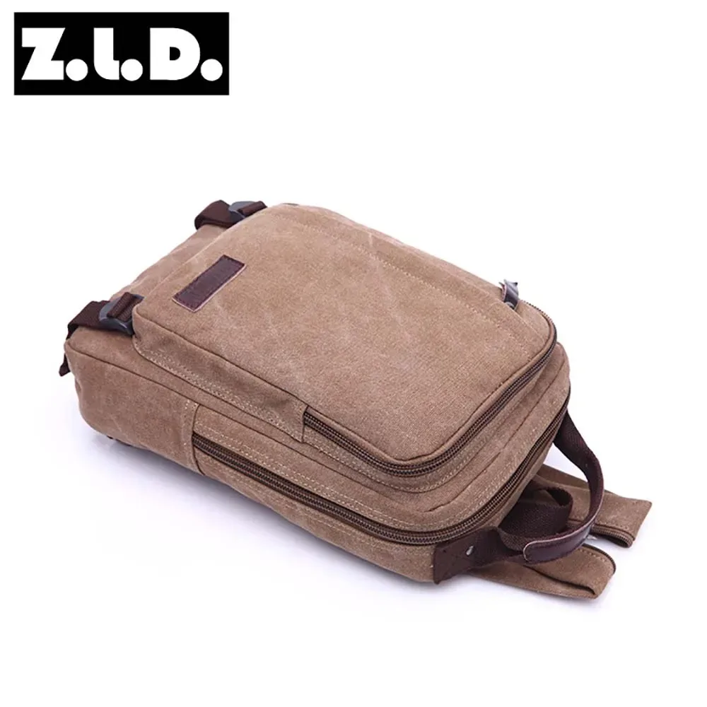 sac à dos carré pour hommes, sac à double épaule, paquet en toile, de haute qualité, pratique, résistant à l'usure, étanche, petite taille